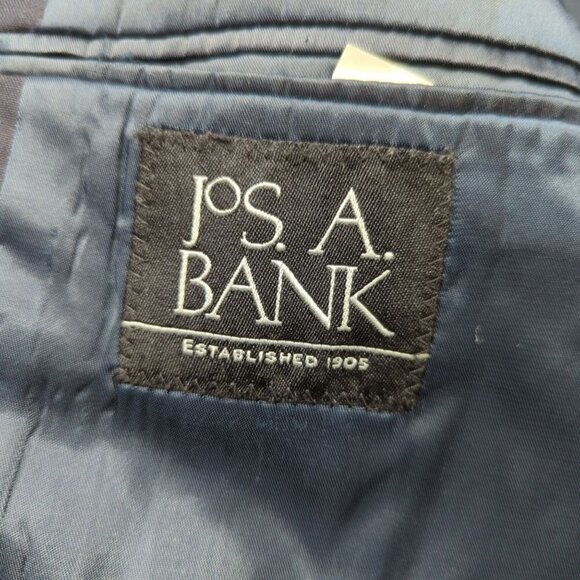 Jim Beam "Premium Nuts" JoS A Bank Wool Navy Blazer, Men's 42 - Picture 6 of 12